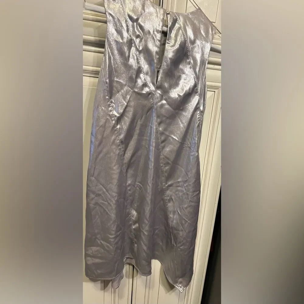 Zara girls size 11-12 silver party dress